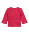 Cardigan torsadé rose IMPATIENCE