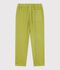 Pantalon enfant en coton vert