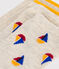 2 paires de chaussettes enfant en coton imprimé bateaux variante 1
