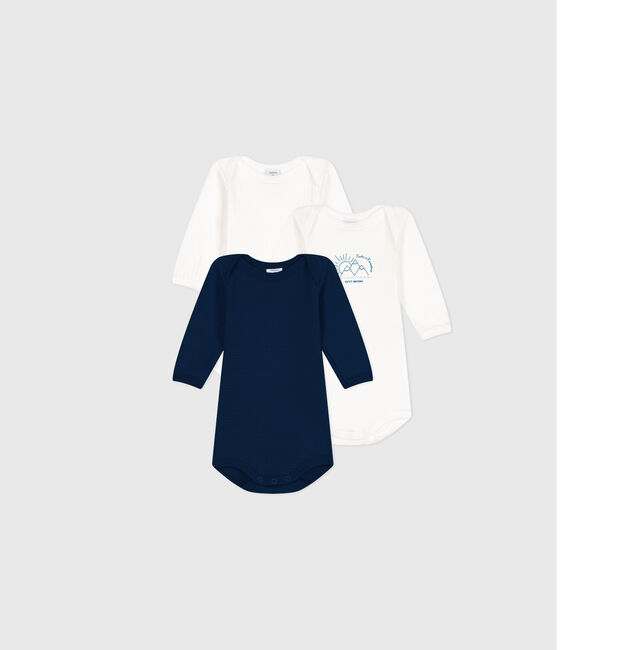 Lot de bodies manches longues en coton multicouleur