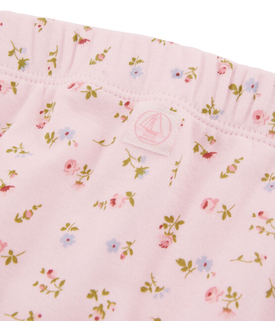 Pantalon bébé mixte rose VIENNE/blanc MULTICO