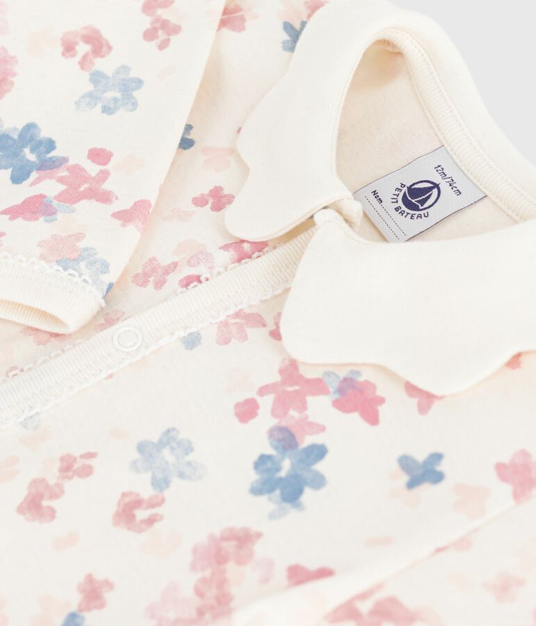 Pyjama b&eacute;b&eacute; en coton sans pieds imprim&eacute; MILK/ MULTICO