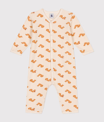 Pyjama sans pieds en bouclette éponge imprimée écureuil bébé