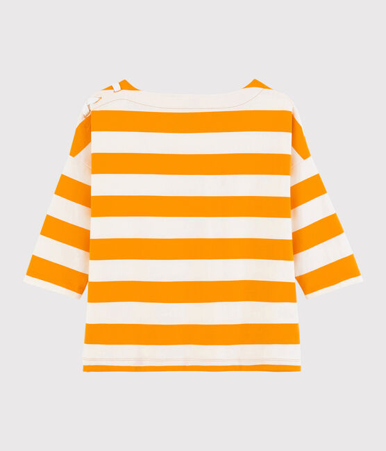 Marinière Femme jaune TEHONI/blanc MARSHMALLOW