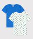 Lot de 2 t-shirts manches courtes palmes petit garçon en coton