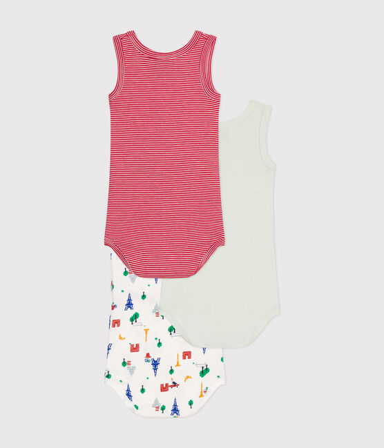 Lot de 3 bodies sans manches en coton bébé variante 1