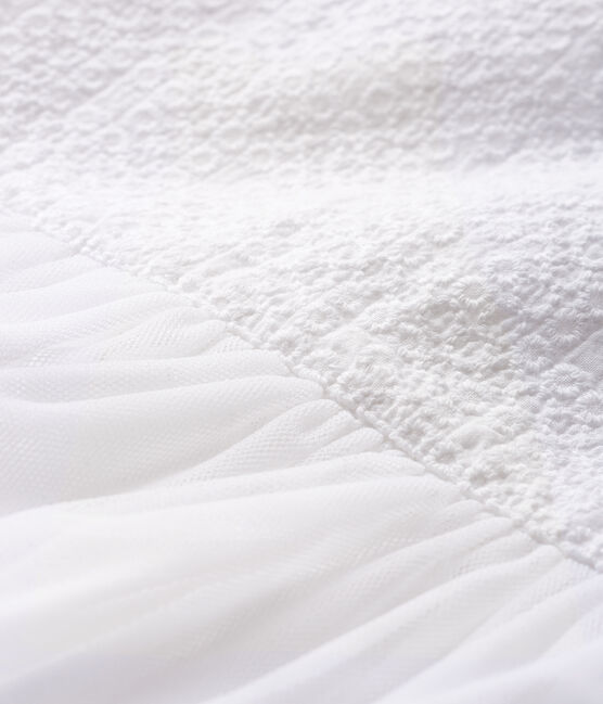 Robe de cérémonie bébé fille blanc MARSHMALLOW/marron CUIVRE