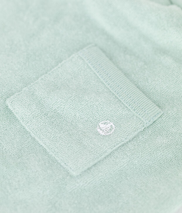 Short en bouclette &eacute;ponge b&eacute;b&eacute; vert