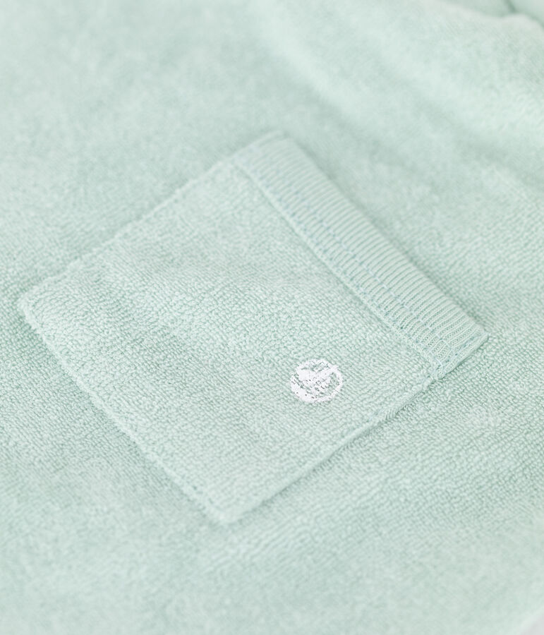 Short en bouclette &eacute;ponge b&eacute;b&eacute; vert