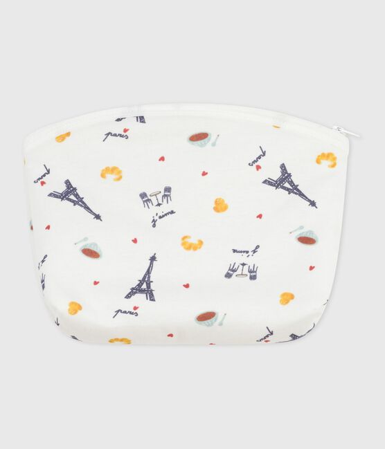 Pochette bébé en coton imprimé Paris blanc MARSHMALLOW/blanc MULTICO