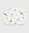 Pochette bébé en coton imprimé Paris blanc MARSHMALLOW/blanc MULTICO