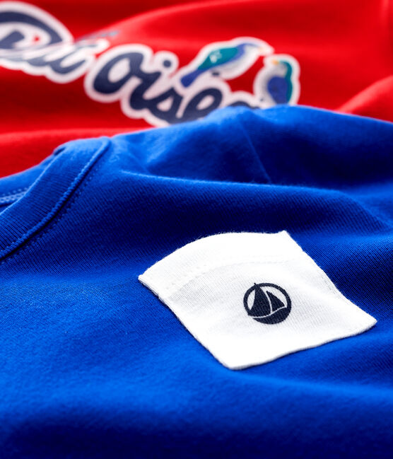 Lot de 2 tee-shirt en côte uni bébé garçon variante 1