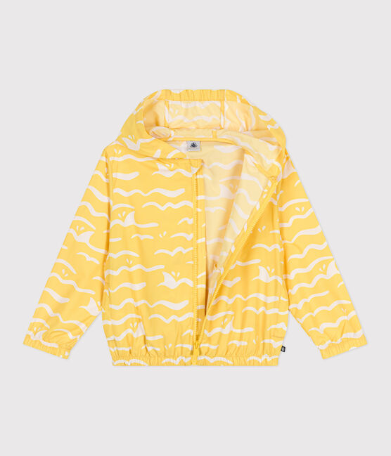 COUPE-VENT ULTRA LÉGER ENFANT jaune ORGE/blanc MARSHMALLOW