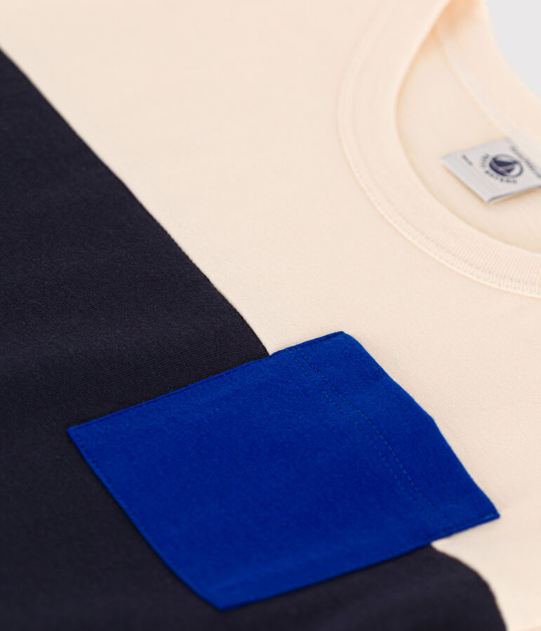 Tee-shirt en jersey enfant gar&ccedil;on blanc AVALANCHE/ MULTICO