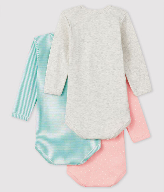 Lot de 3 bodies manches longues bébé fille variante 1