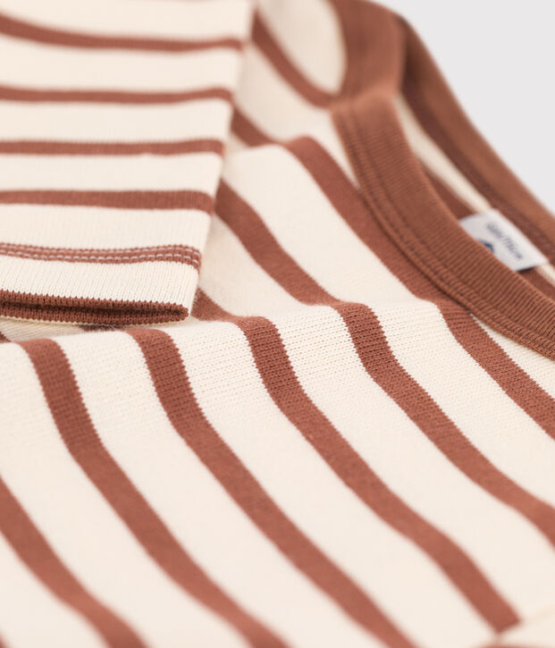 Marini&egrave;re en coton enfant fille / gar&ccedil;on &eacute;cru/marron