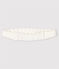 Bandeau cheveux tressé en côte bébé fille blanc MARSHMALLOW
