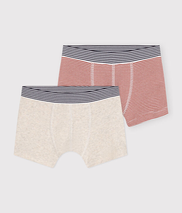 Lot de 2 boxers en coton enfant multicouleur