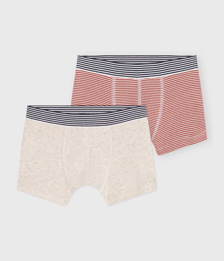 Lot de 2 boxers en coton enfant multicouleur