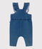 Salopette bébé en jean élasthanne jambes longues bleu BLEU DELAVE