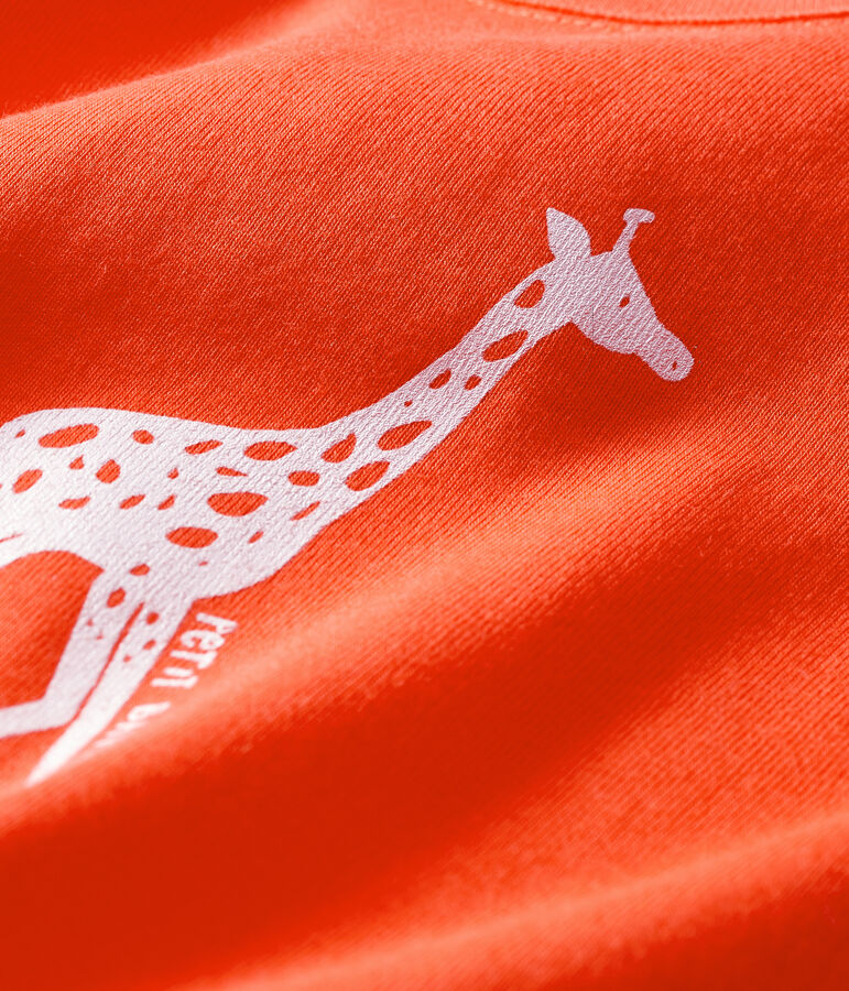 Tee-shirt manches courtes b&eacute;b&eacute; gar&ccedil;on rouge