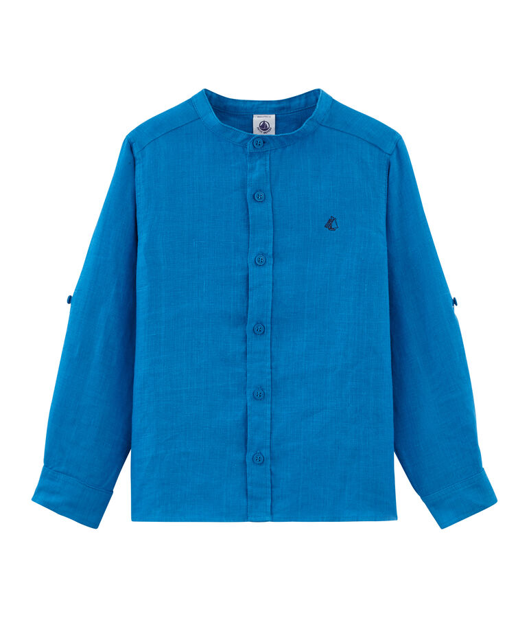 Chemise enfant gar&ccedil;on bleu