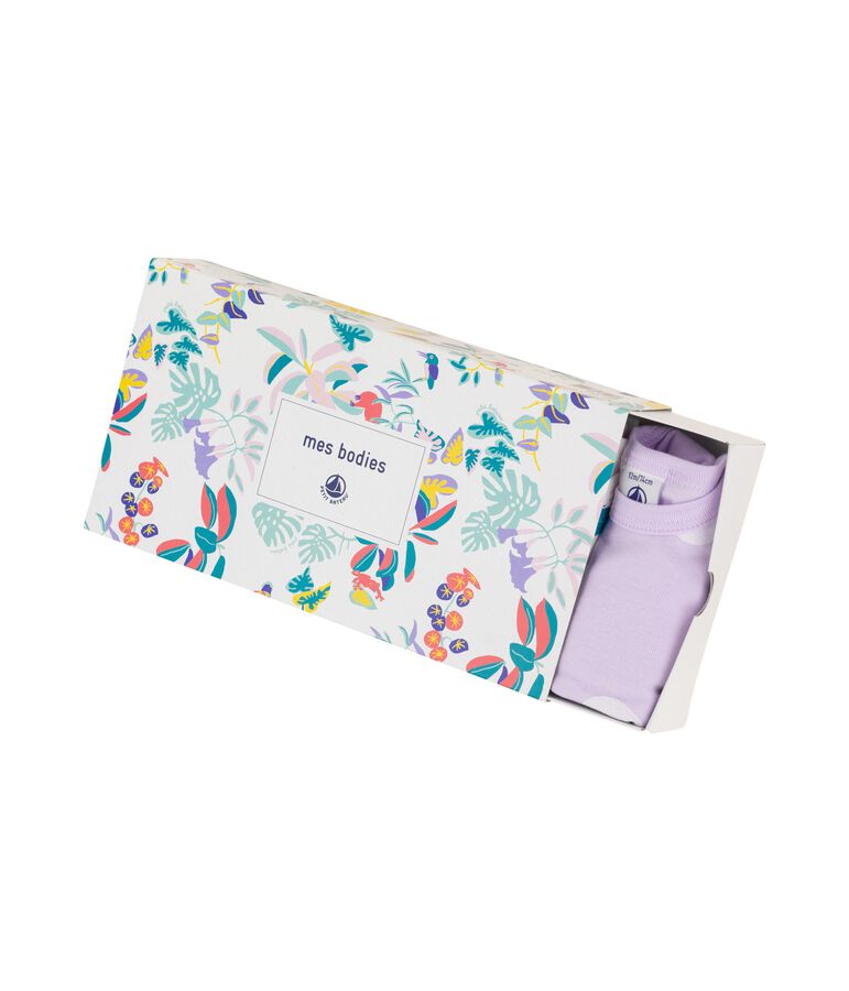 Lot de 5 bodies manches longues b&eacute;b&eacute; fille multicouleur