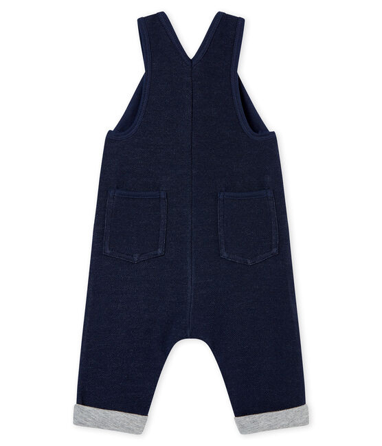 Salopette bébé garçon en maille bleu SMOKING