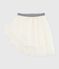 Jupe en tulle enfant unie pailletée écru MILK