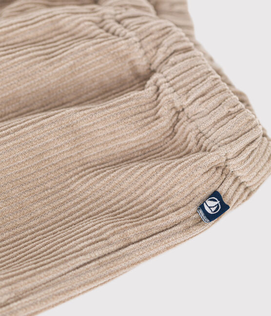 Pantalon en velours bébé HUITRE