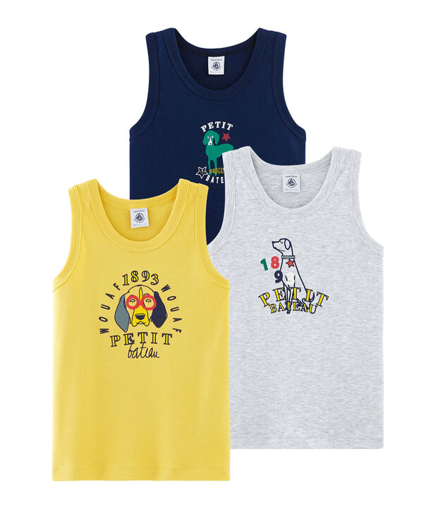 Trio de d&eacute;bardeurs petit gar&ccedil;on multicouleur