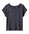 Tee-shirt fluide femme en lin bleu SMOKING
