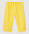 Pantalon en gaze de coton bio bébé jaune ORGE