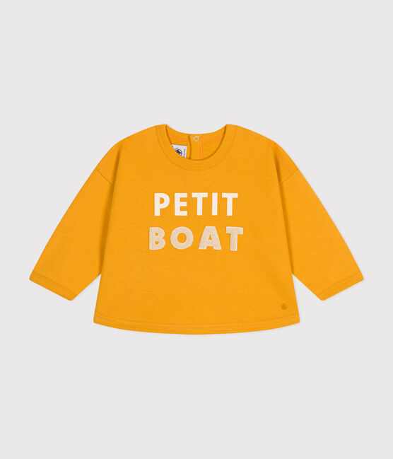Sweatshirt en molleton bébé jaune BOUDOR
