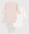 Lot de 3 bodies manches longues bébé en coton variante 1