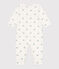 Pyjama bébé en coton grenouilles blanc MARSHMALLOW/blanc MULTICO