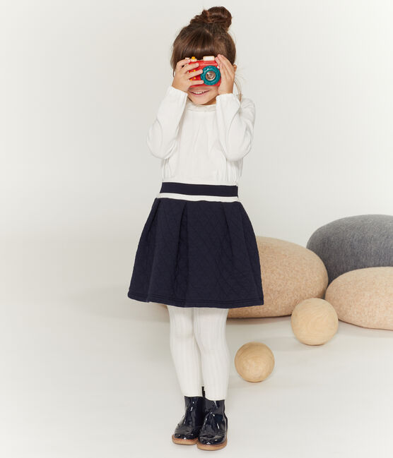 Jupe enfant fille bleu SMOKING