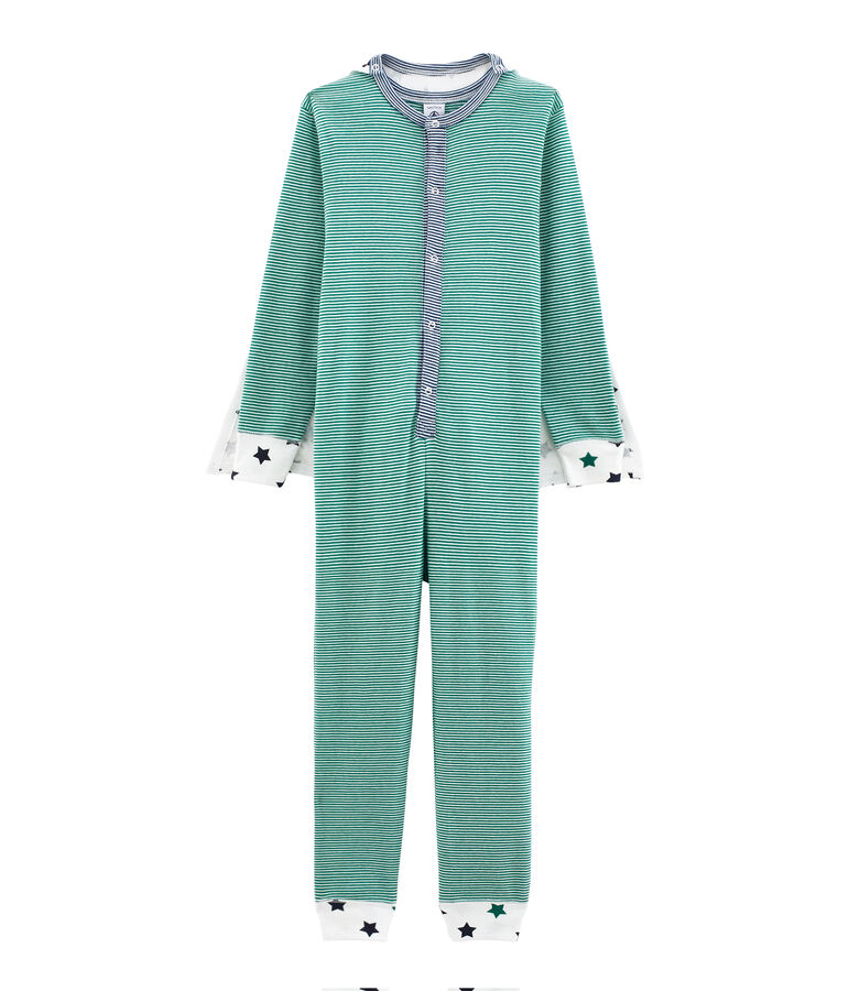 Combinaison longue petit gar&ccedil;on blanc/multicouleur