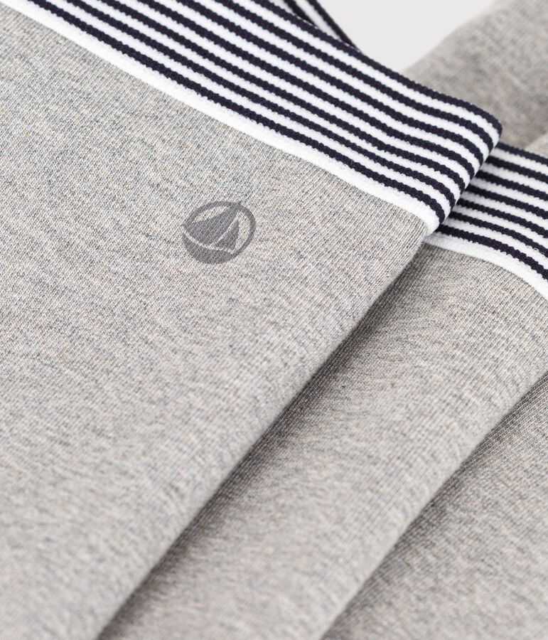 Jegging en coton &eacute;lasthanne enfant fille gris CHATON CHINE