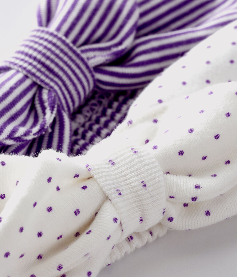 Lot de 2 bandeaux b&eacute;b&eacute; fille multicouleur
