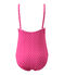 Maillot de bain fille 1 pièce à pois rose PETUNIA/blanc MARSHMALLO