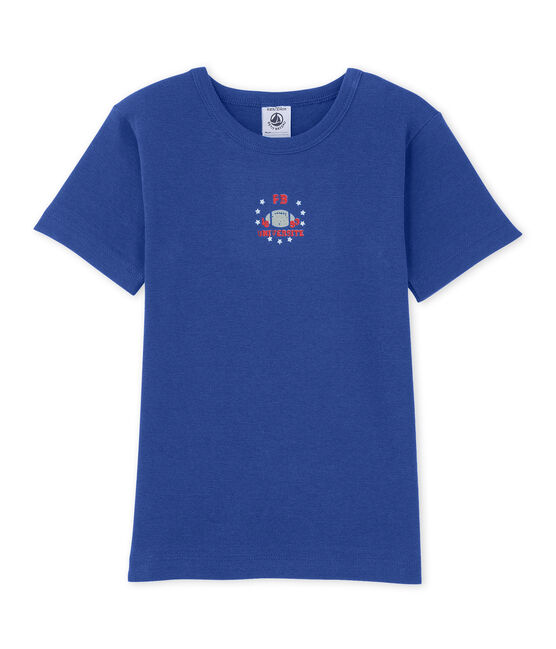 T-shirt garçon à motif bleu Peter