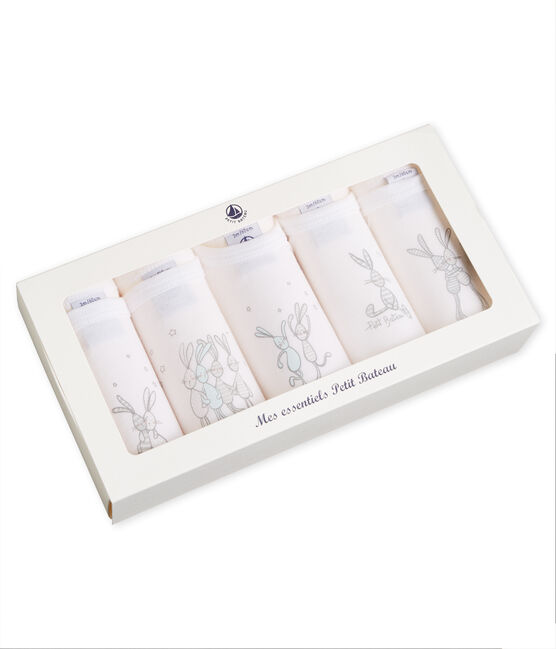 Lot de 5 bodies manches longues bébé mixte variante 1