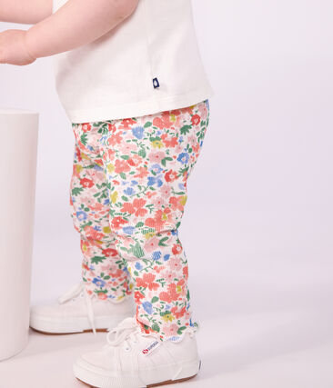 Legging bébé en coton imprimé fleurs