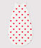 Gigoteuse bébé en coton à cœurs TOG 2 blanc MARSHMALLOW/rouge TERKUIT