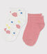 Lot de 2 paires de chaussettes enfant fille