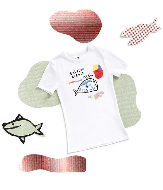 Tee shirt Femme Serge Bloch blanc ECUME