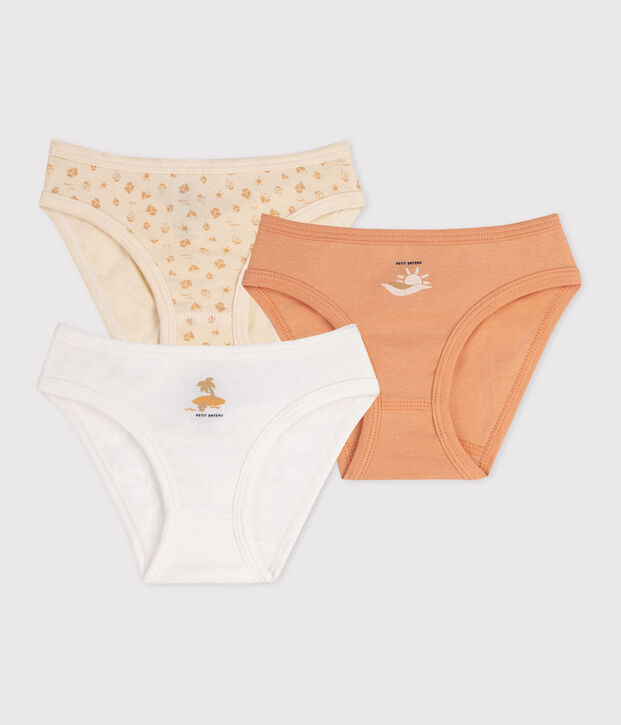 Lot de 3 culottes enfant en coton imprim&eacute; multicouleur