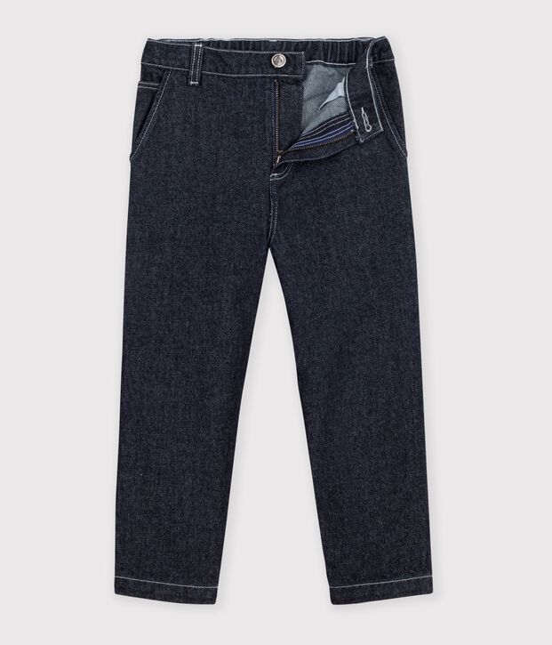 Pantalon carpenter enfant en denim DENIM BRUT FONCE