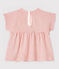 Blouse manches courtes en tubique rayée bébé fille rose FLEUR/rose COPPER